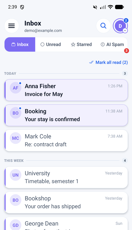 The inbox